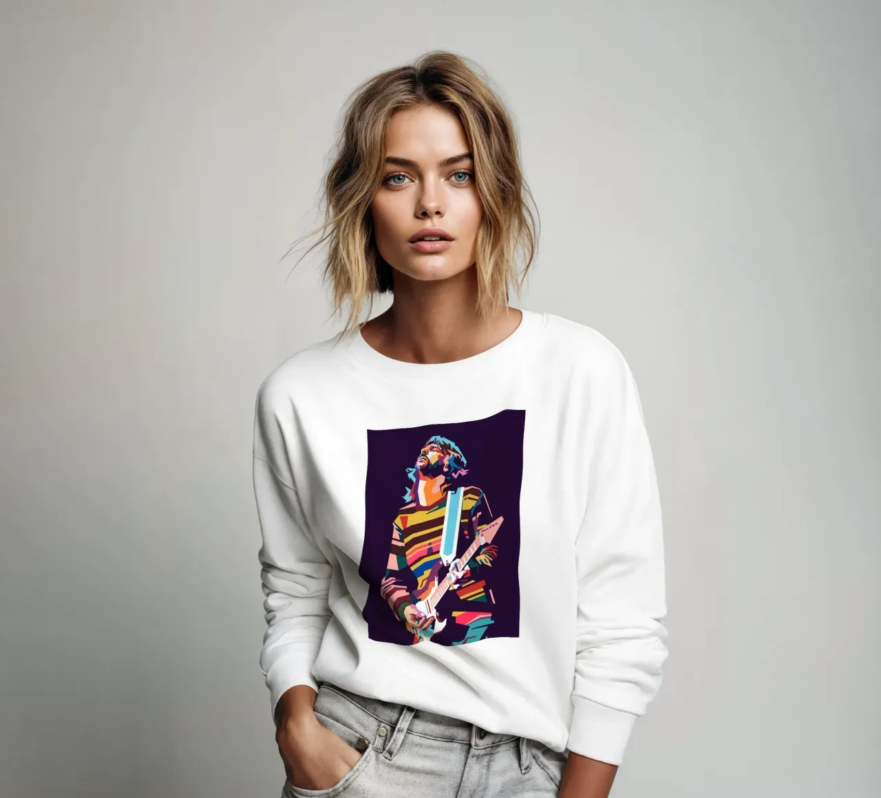 Eric Clapton pop art felpa da Hantamrata