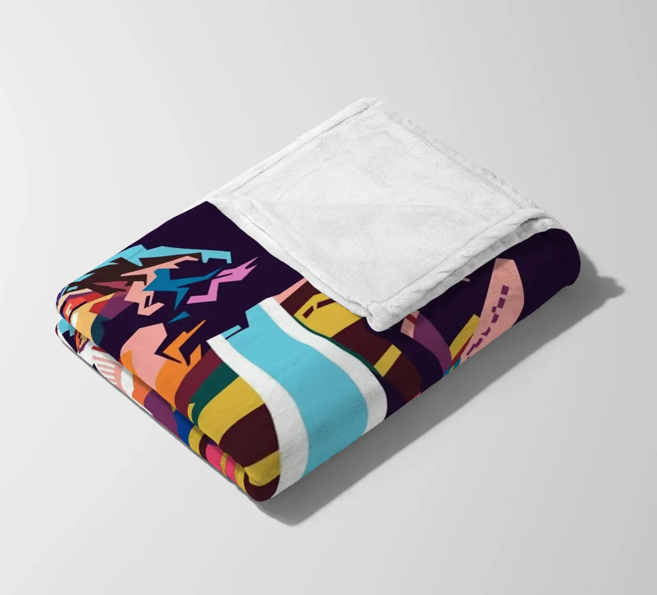 Eric Clapton pop art coperta in pile da Hantamrata
