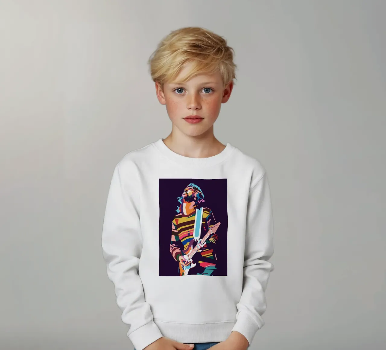 Eric Clapton pop art felpa bambino da Hantamrata