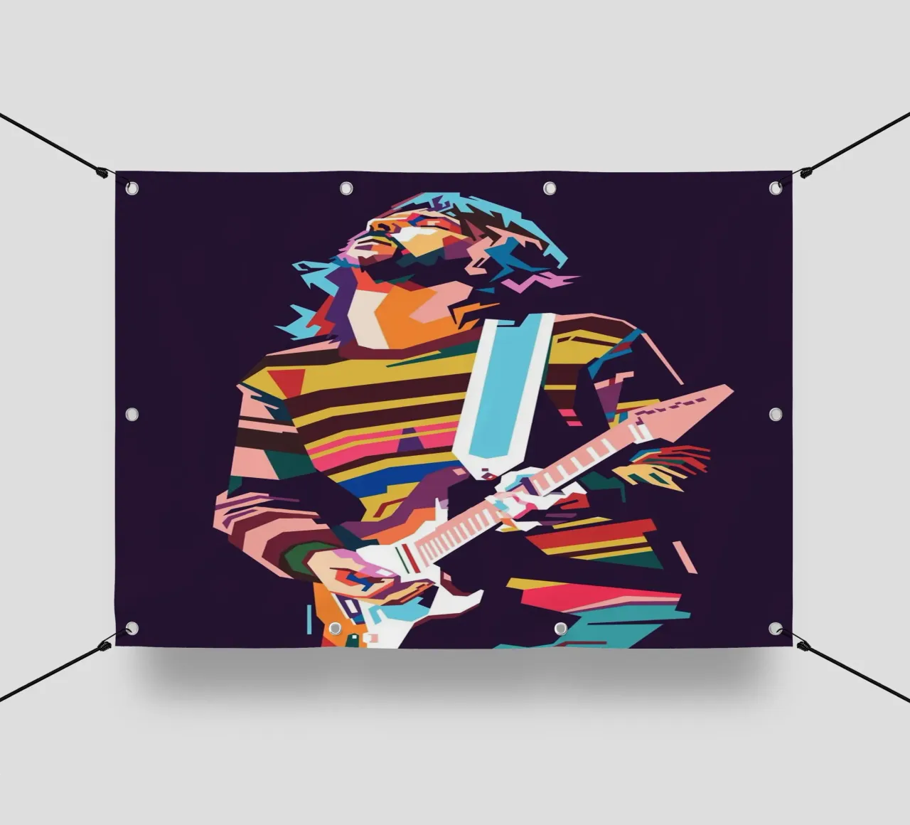 Eric Clapton pop art telo in pvc da Hantamrata