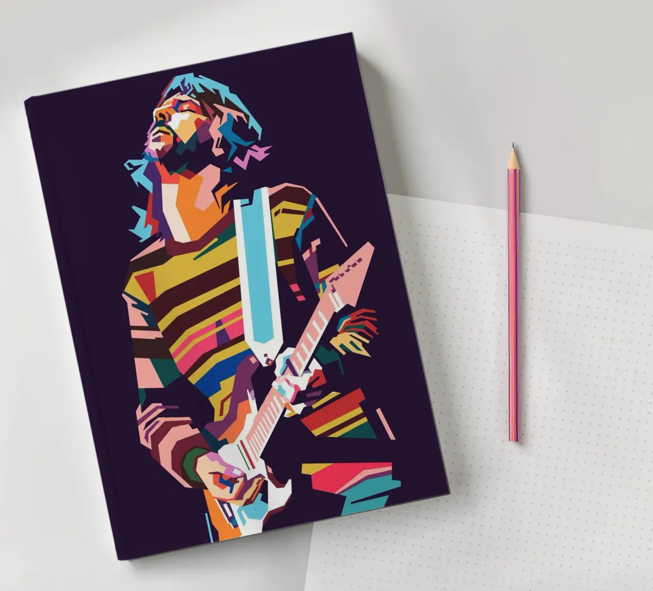 Eric Clapton pop art notebook by Hantamrata