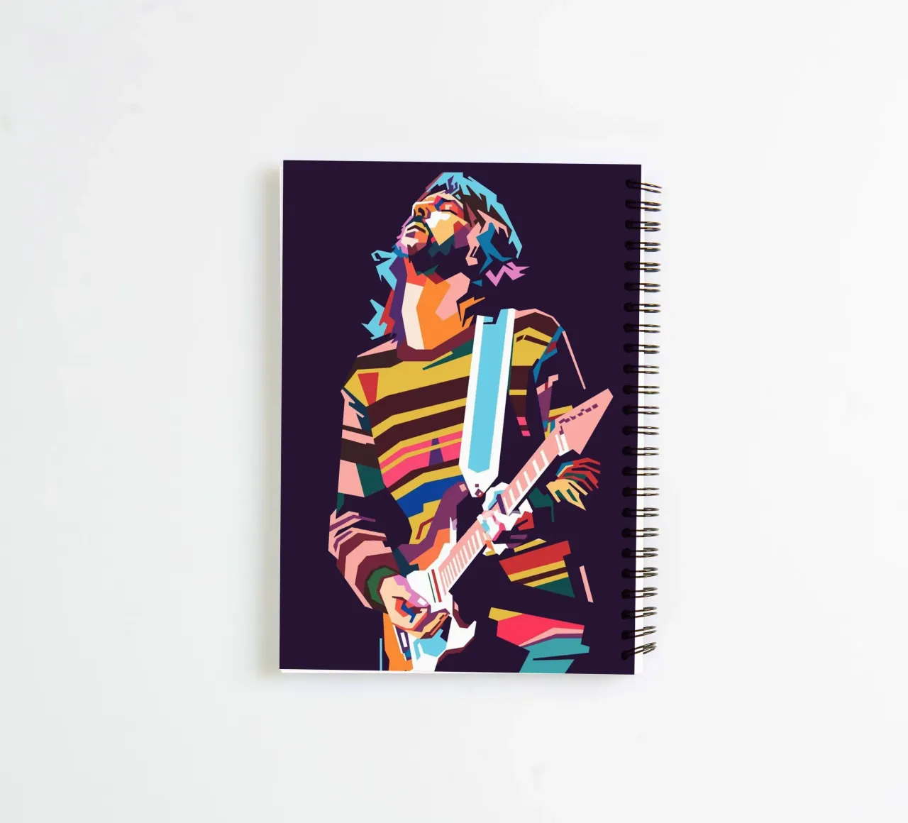 Eric Clapton pop art spiral notebook by Hantamrata