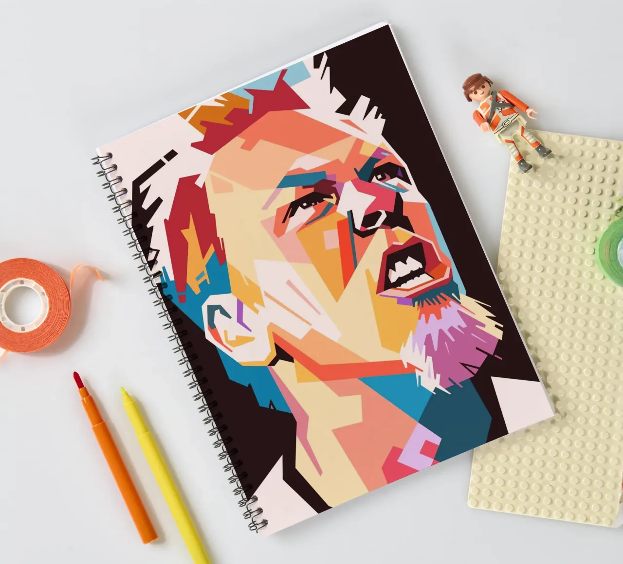 James Hetfield art spiral notebook by Hantamrata