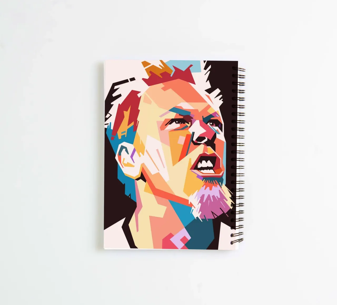 James Hetfield art spiral notebook by Hantamrata