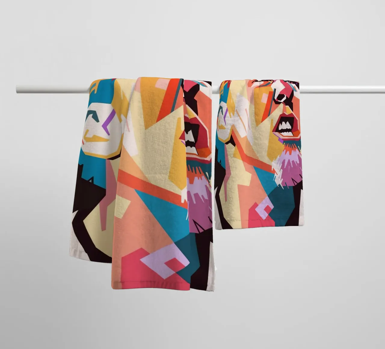 James Hetfield art asciugamano da bagno da Hantamrata
