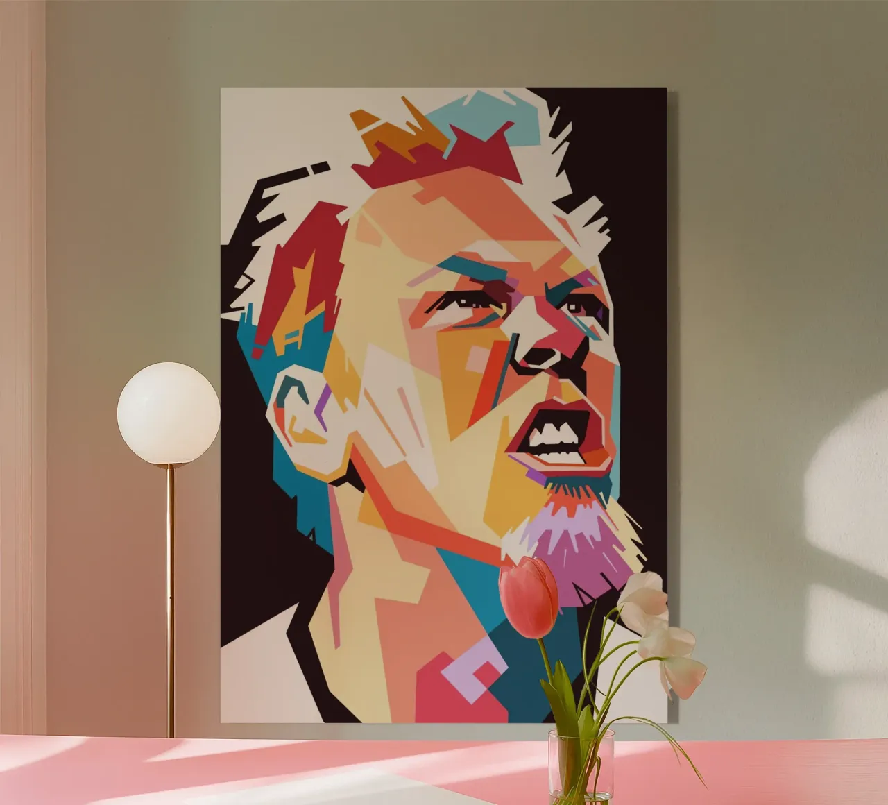 James Hetfield art plexiglass da Hantamrata