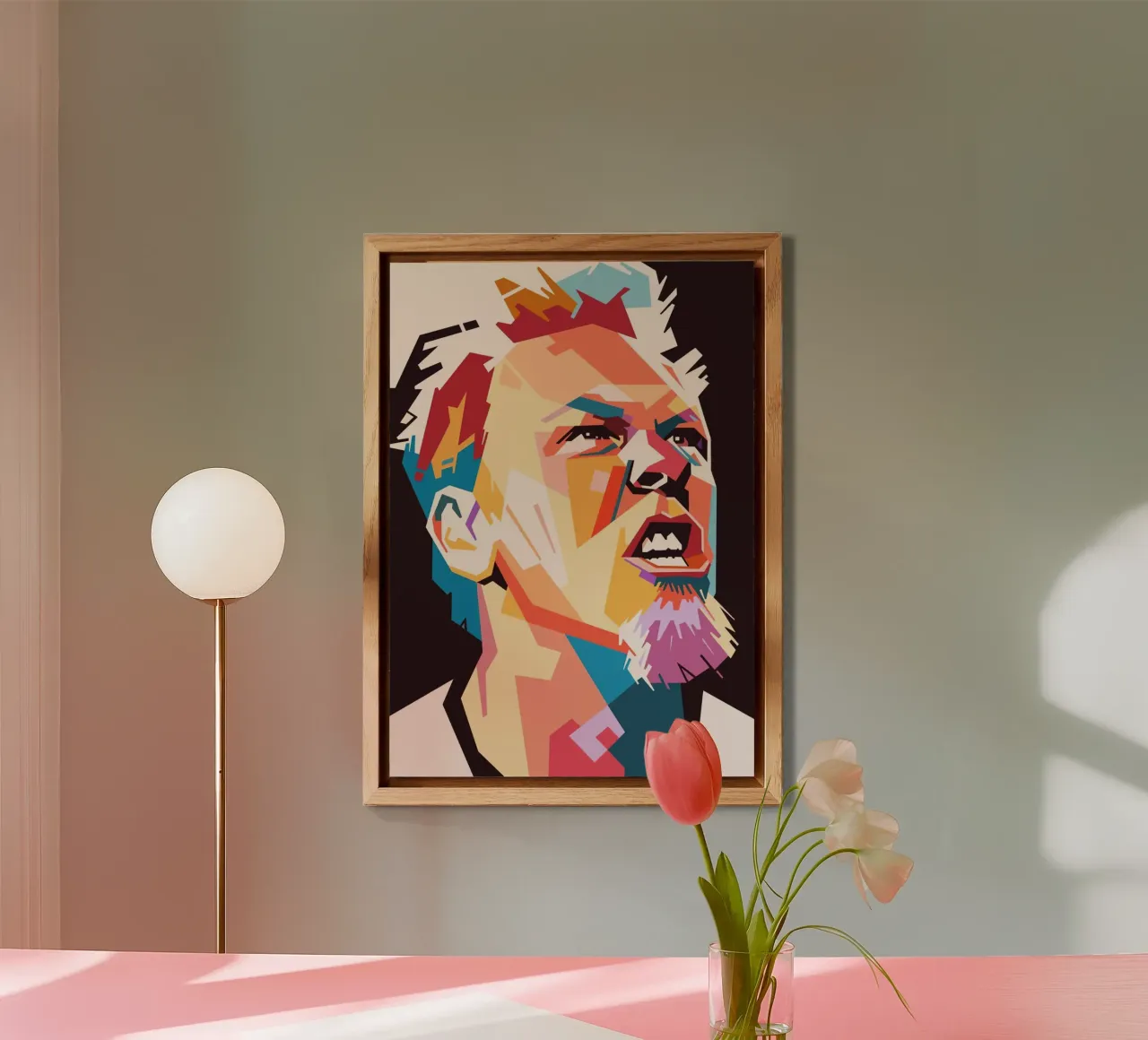 James Hetfield art Forex-Platte von Hantamrata