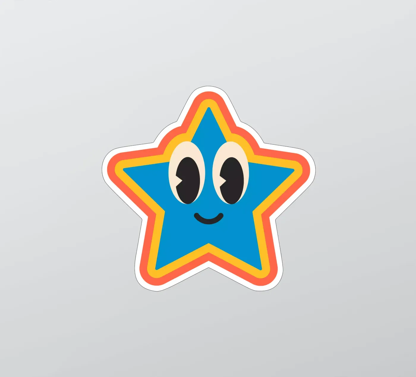 smiley sticker van Sticker King