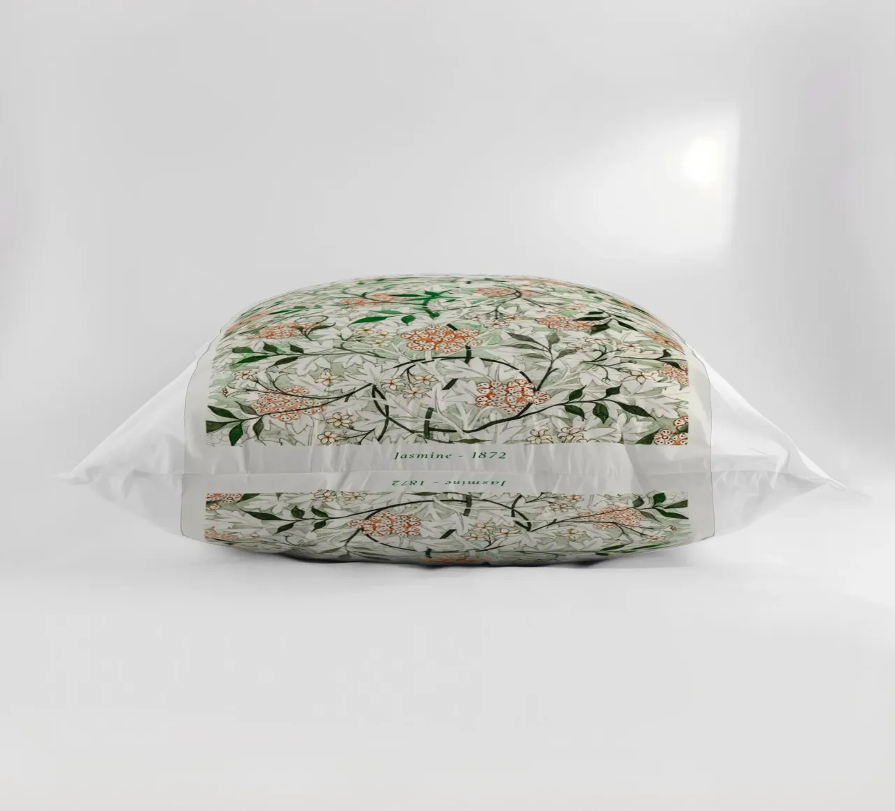 foglie di biancospino, fiori e ramoscelli di gelsomino avvolgenti cuscino da Ropech Shop