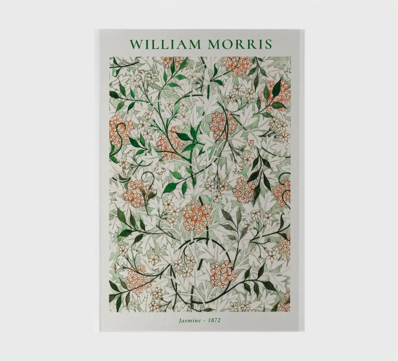 hawthorn leaves,flowers and winding jasmine twigs notebook by Ropech Shop