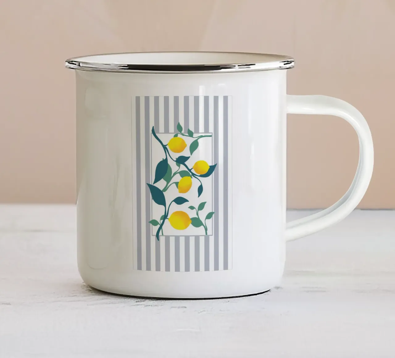 citrons tazza in smalto da alexiableu