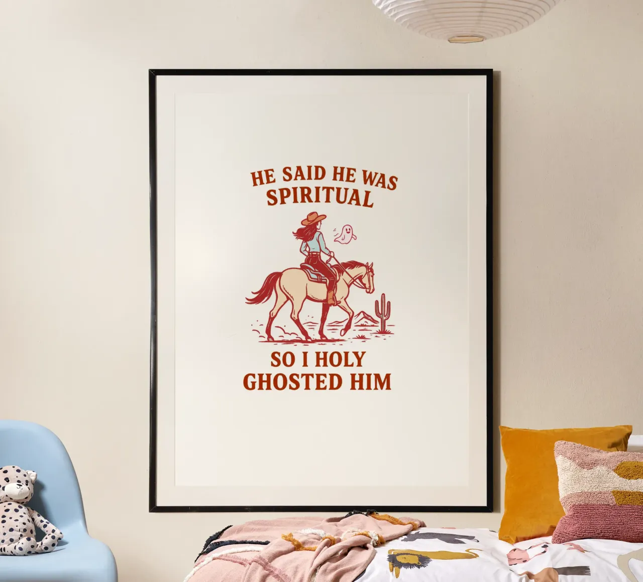 Holy ghosted -Cowgirl art Poster von Taika Tori Art