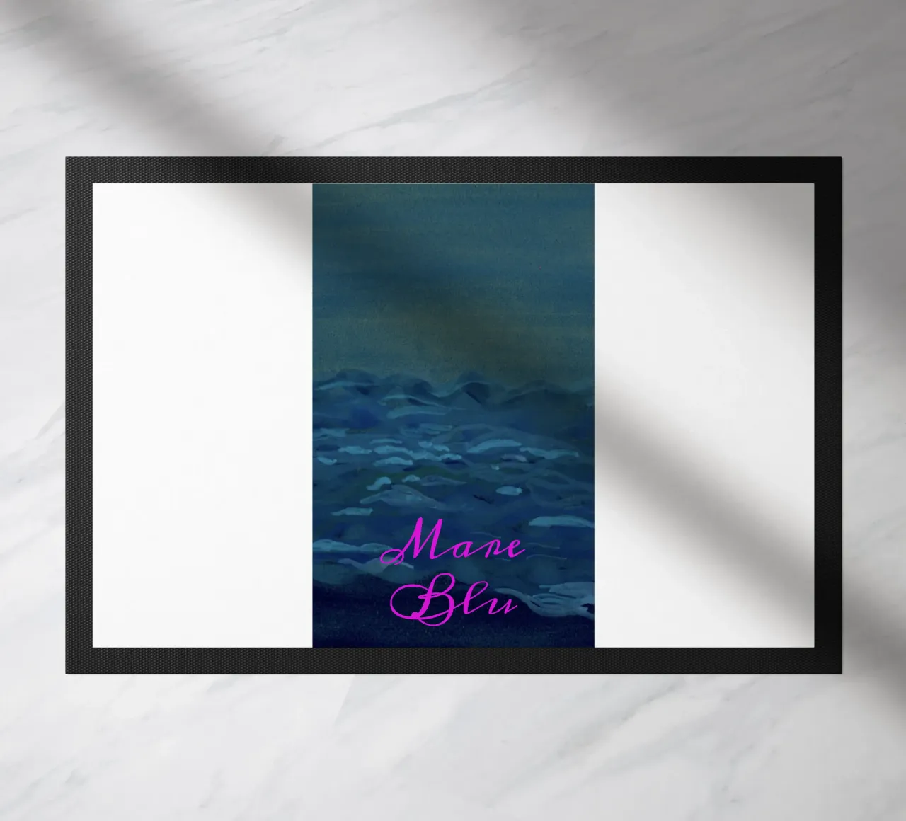 Mare blu doormat by Nica Colorie