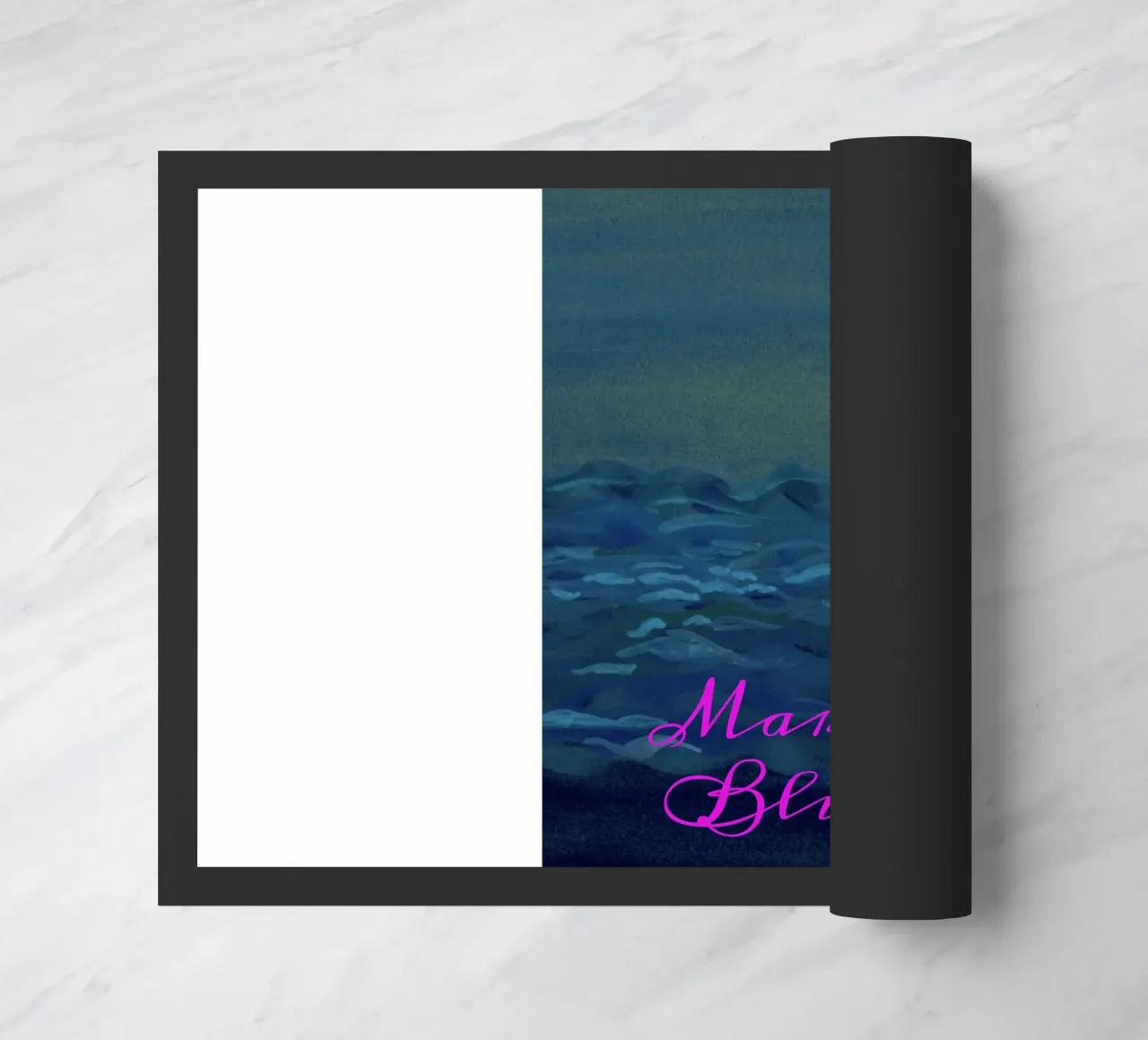 Mare blu doormat by Nica Colorie