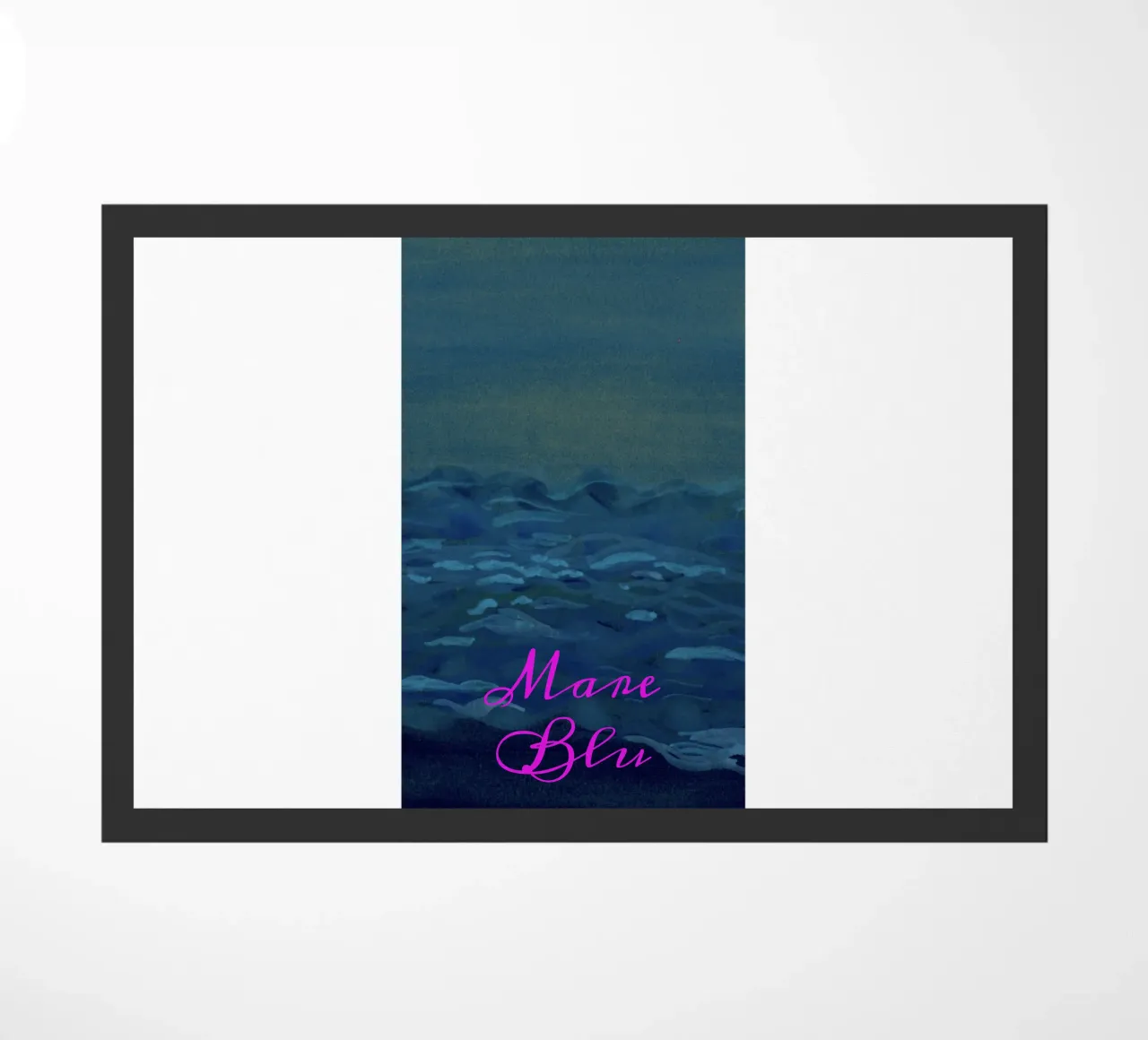 Mare blu doormat by Nica Colorie