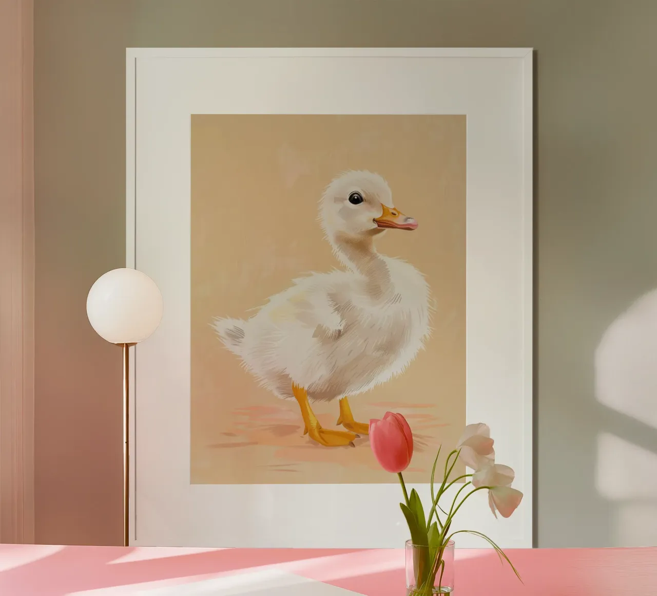 Un simpatico anatroccolo con le sue piume soffici e i suoi occhi luminosi poster da DesignDoodle