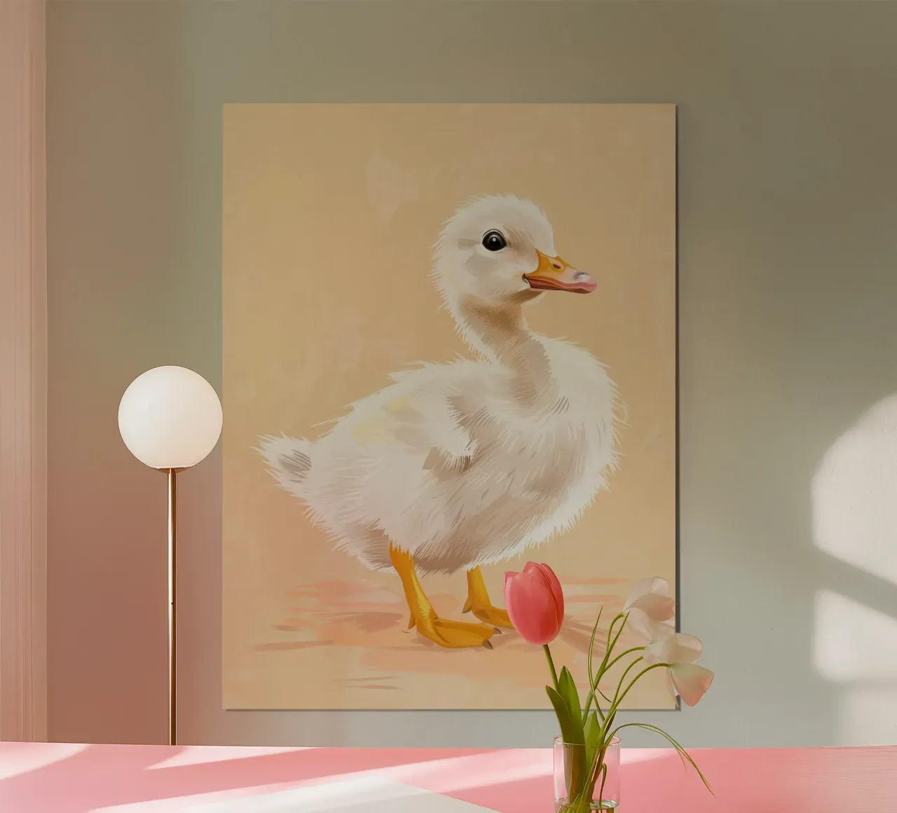 Un simpatico anatroccolo con le sue piume soffici e i suoi occhi luminosi poster da DesignDoodle