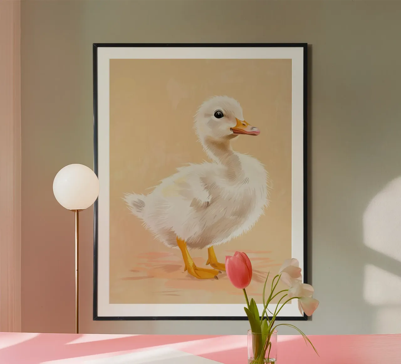 Un simpatico anatroccolo con le sue piume soffici e i suoi occhi luminosi poster da DesignDoodle