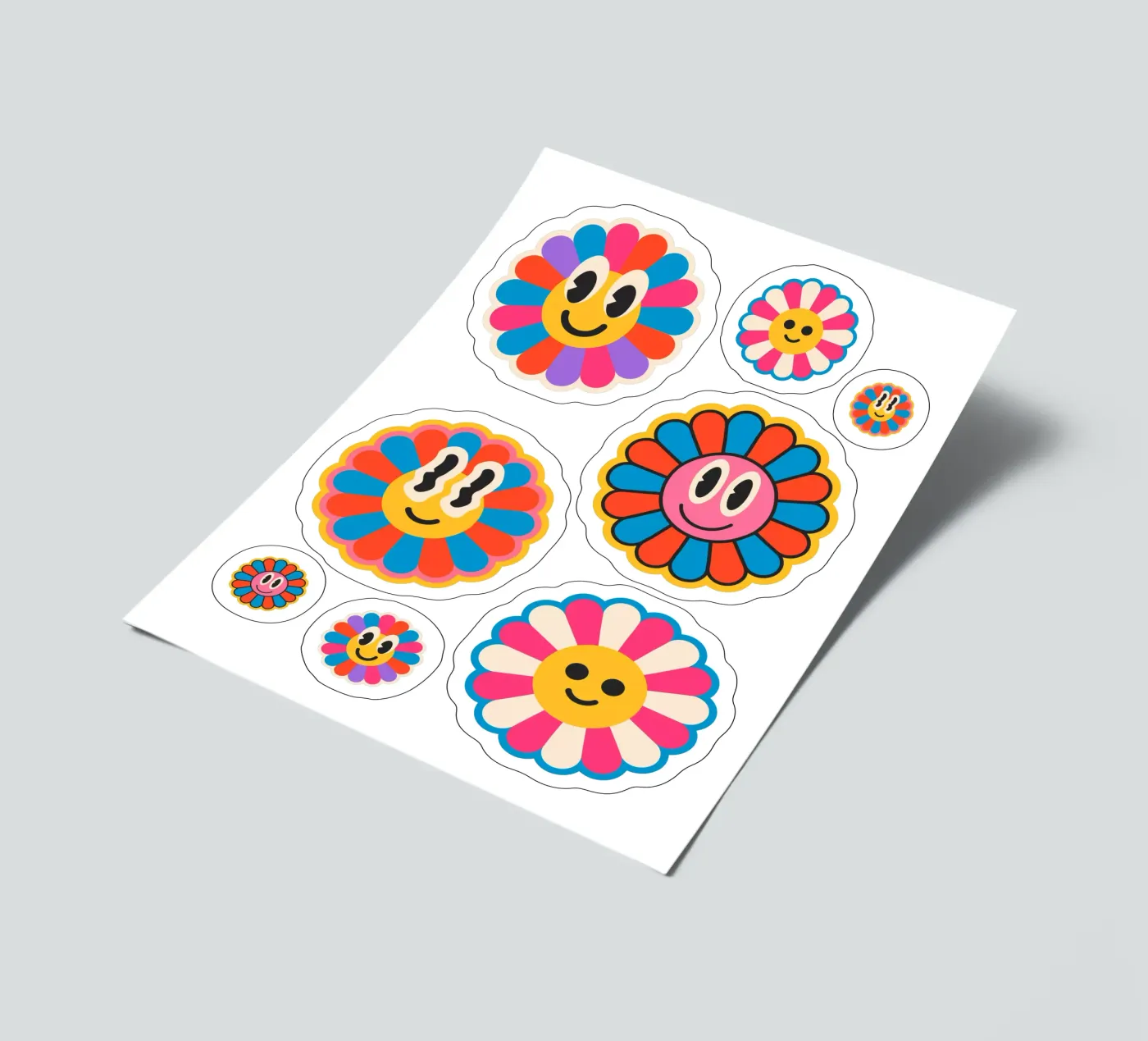 flower fields stickervel van Sticker King