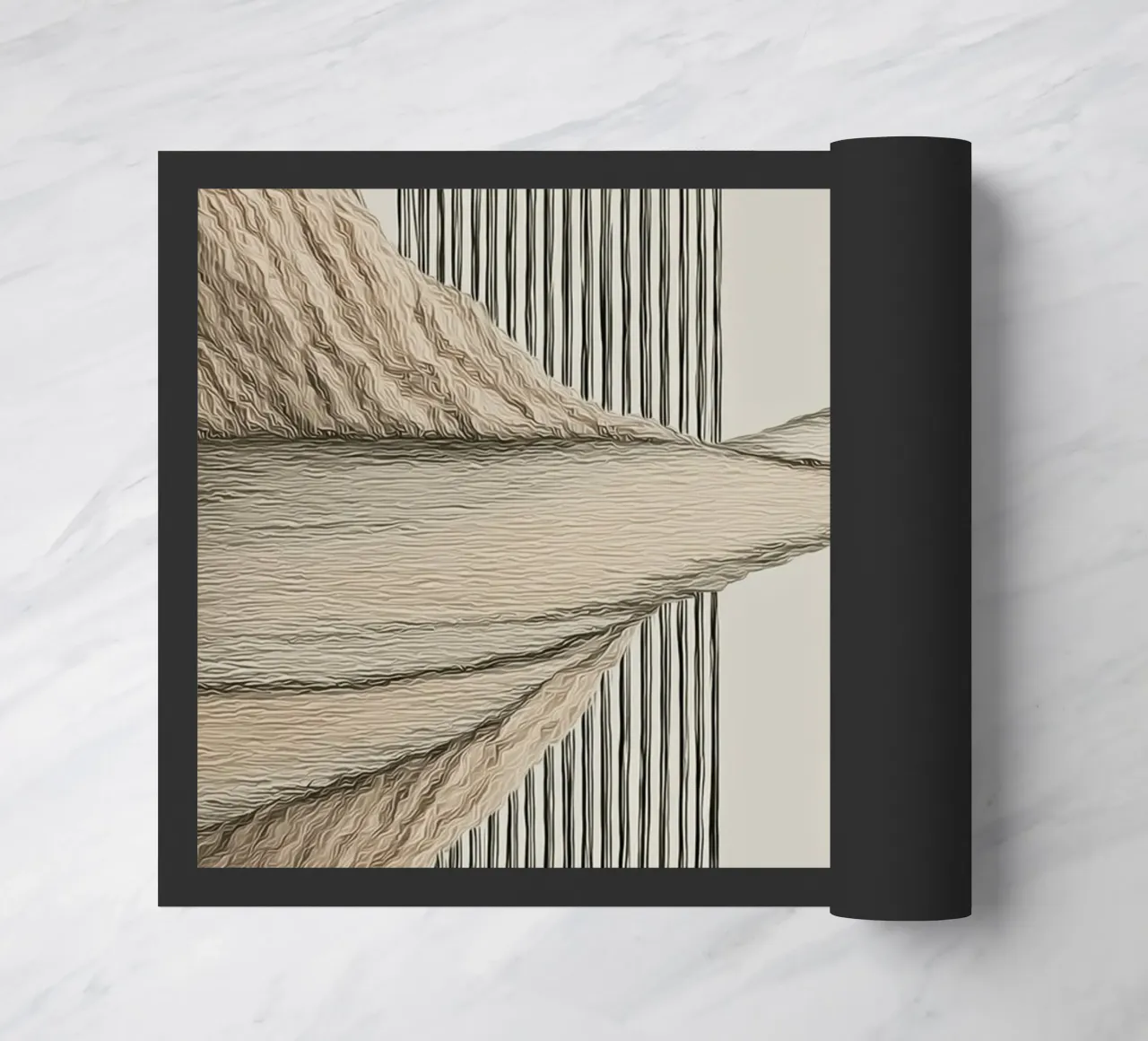 Abstract forms doormat by Pictura