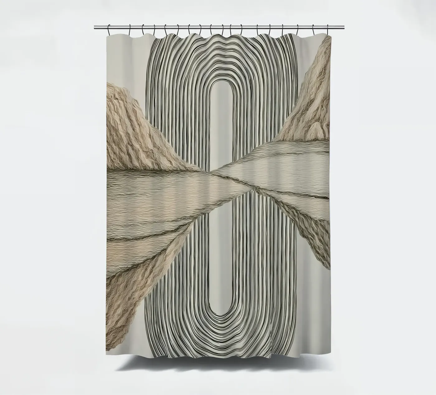 Abstract forms douchegordijn van Pictura