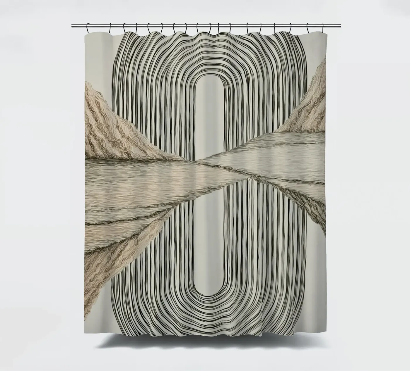 Abstract forms douchegordijn van Pictura