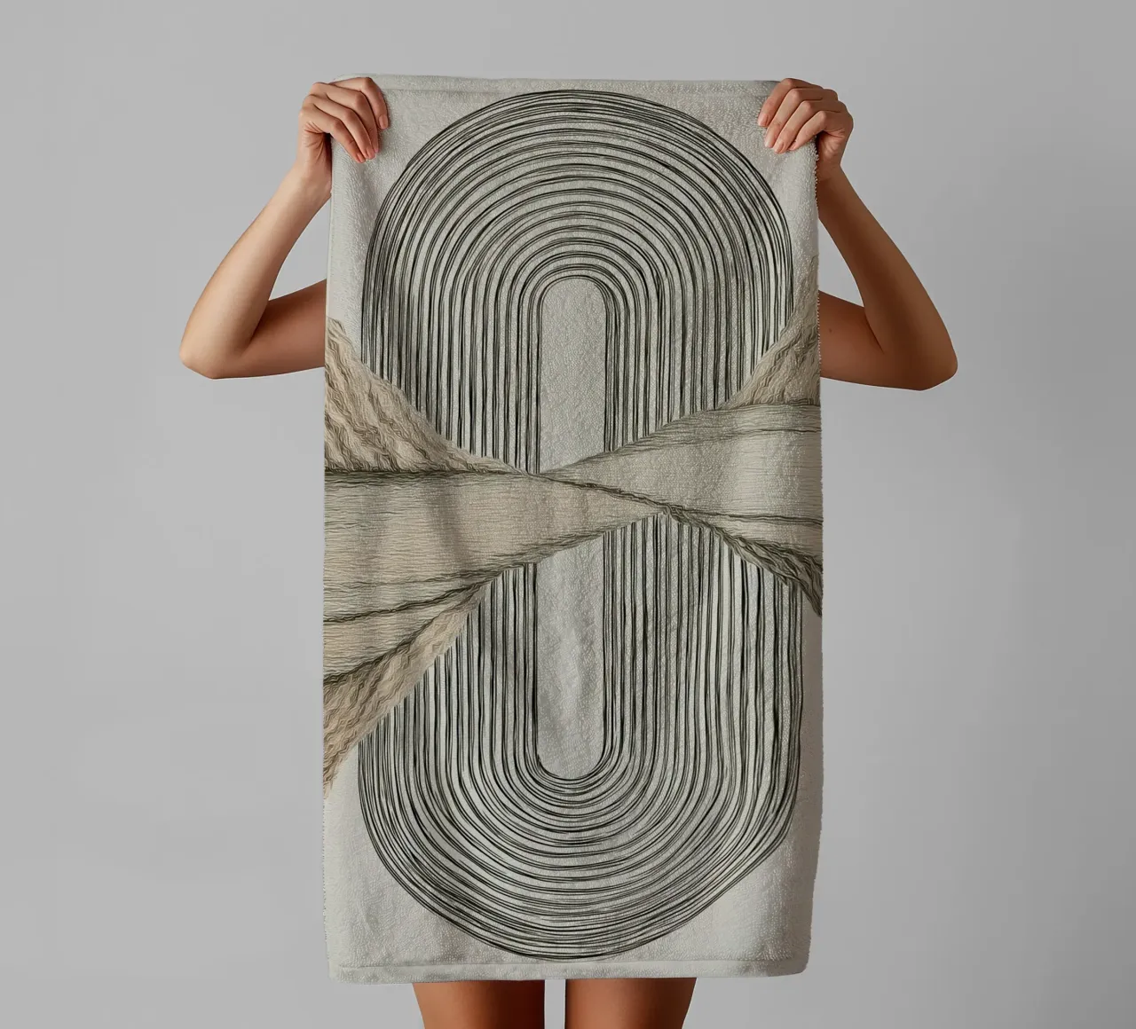 Abstract forms towel by Pictura