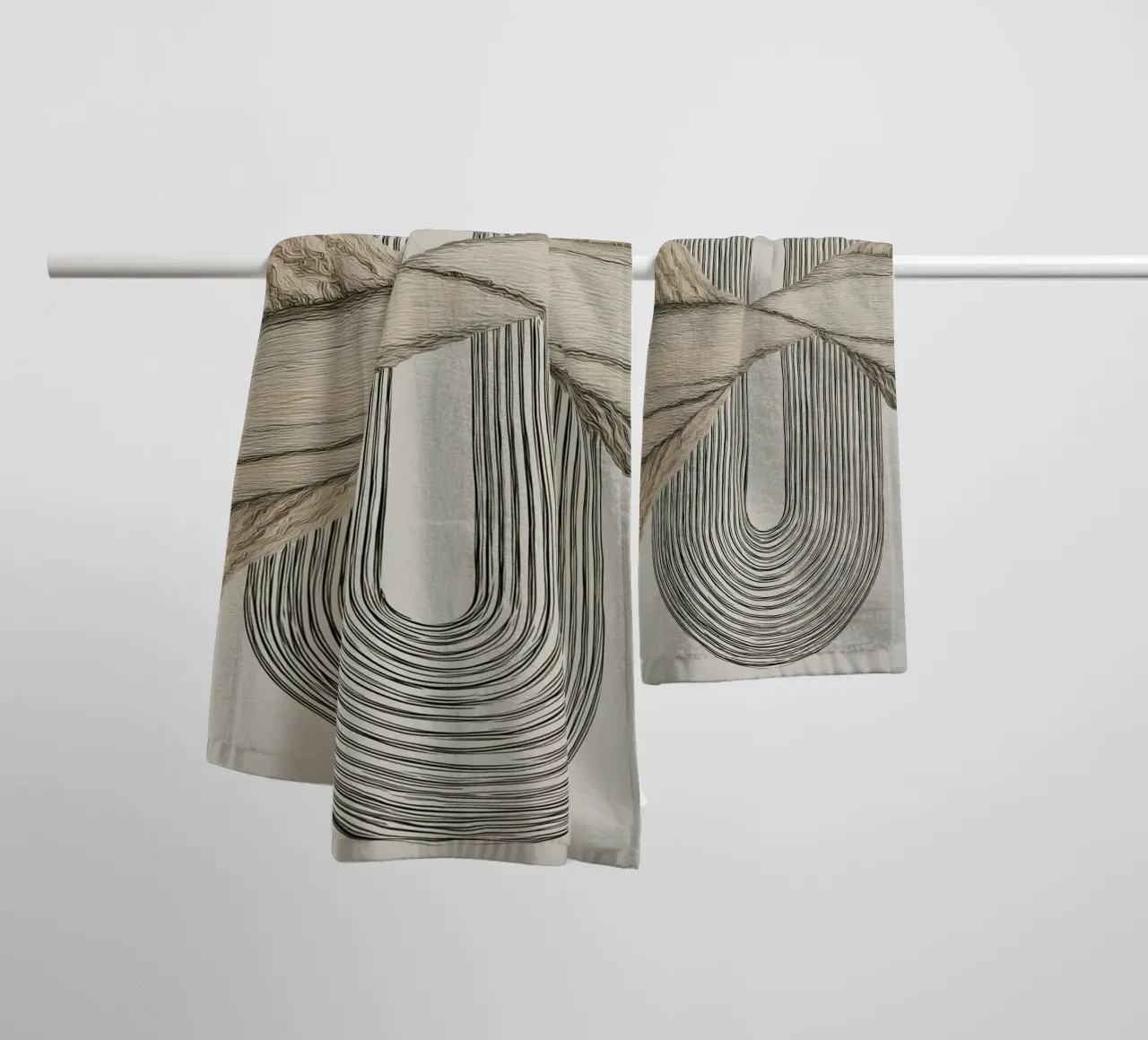Abstract forms towel by Pictura