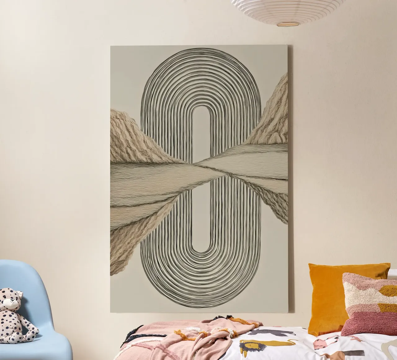Abstract forms canvas by Pictura