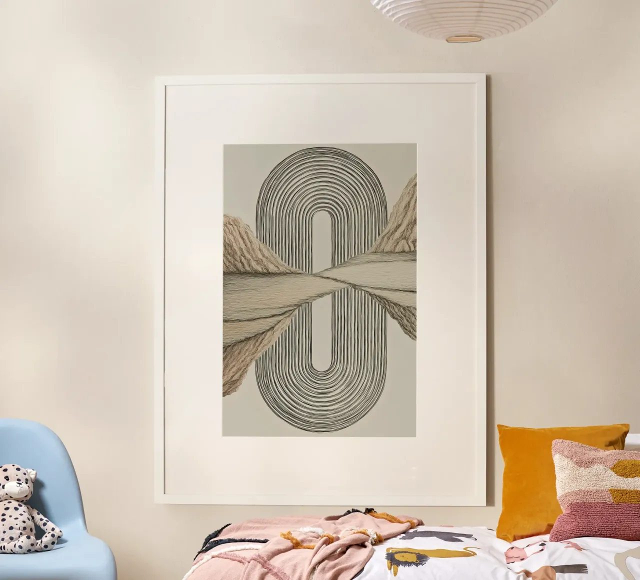 Abstract forms poster by Pictura