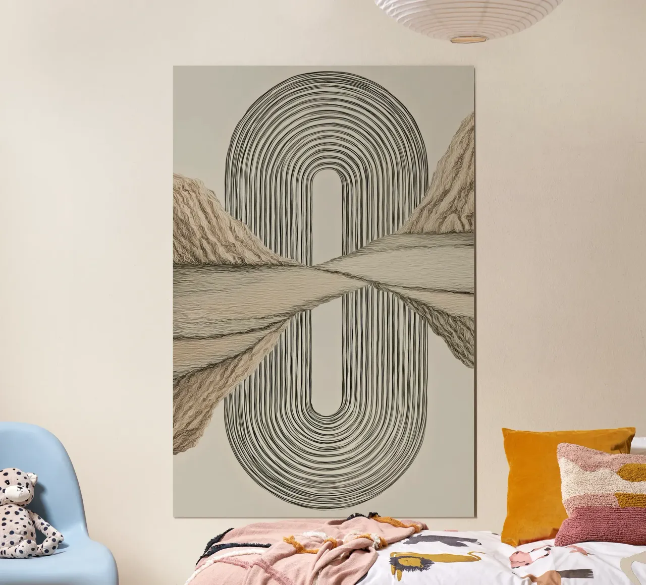 Abstract forms poster by Pictura