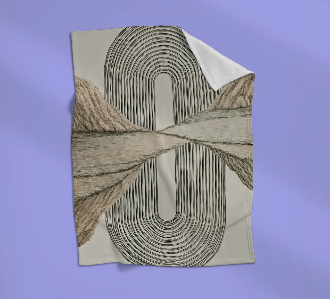 Abstract forms Fleecedecke von Pictura