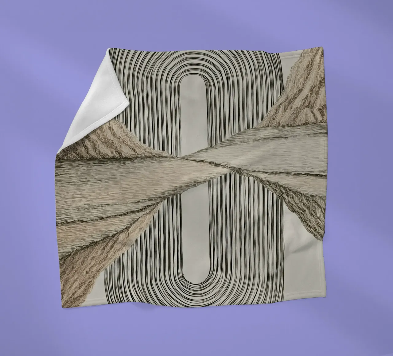 Abstract forms Fleecedecke von Pictura