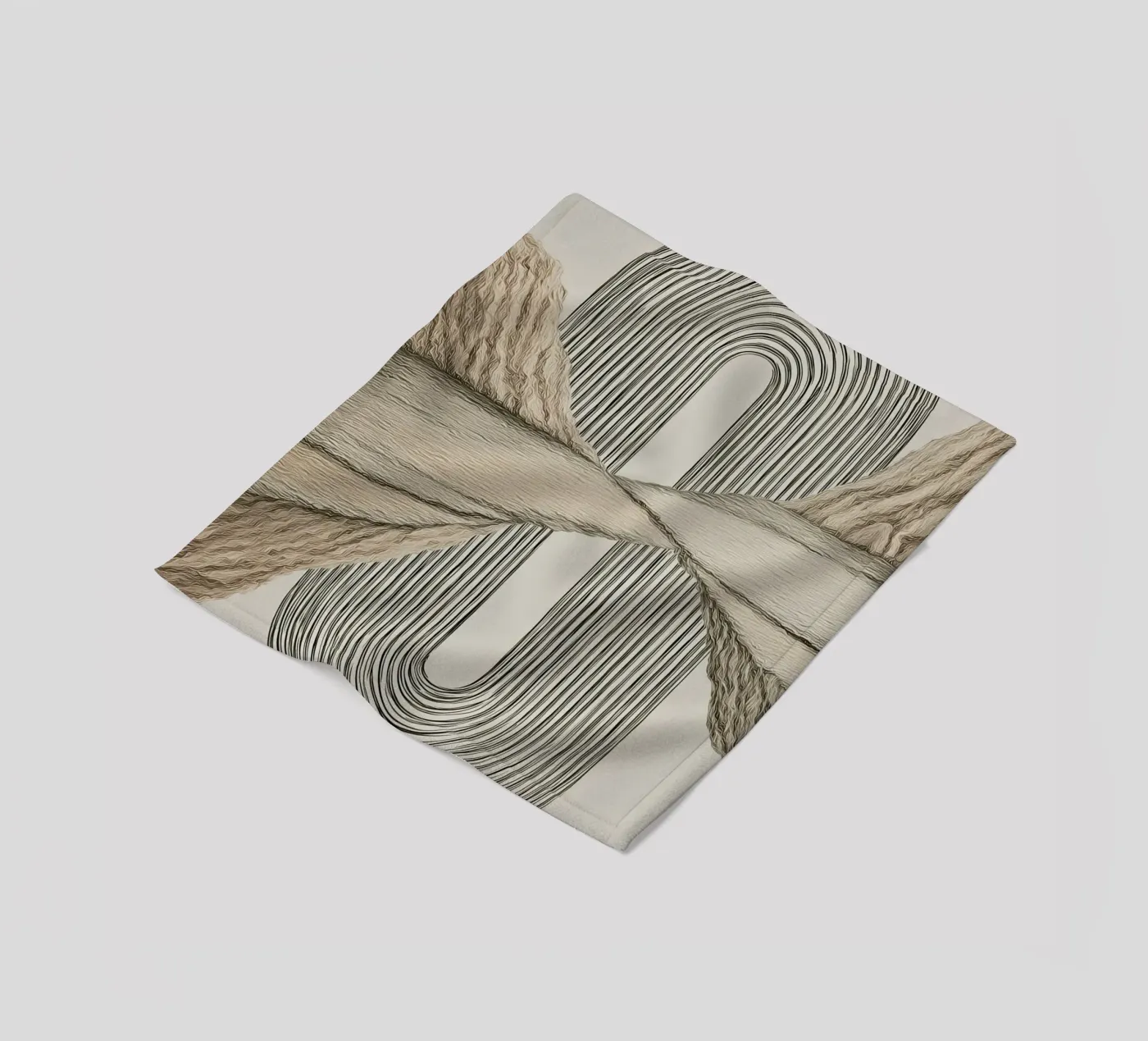 Abstrakte Formen Fleecedecke von Pictura