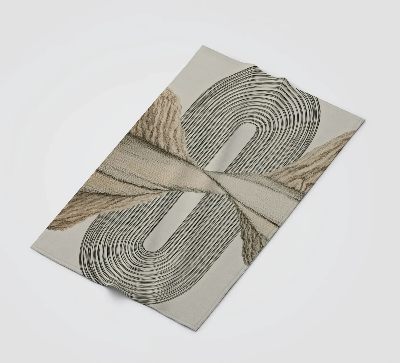 Abstrakte Formen Fleecedecke von Pictura