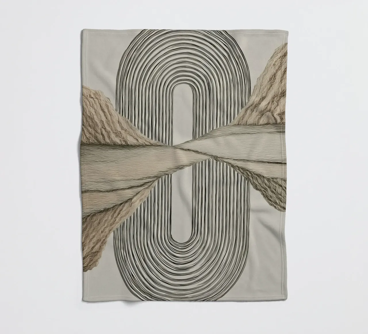 Abstract forms Fleecedecke von Pictura