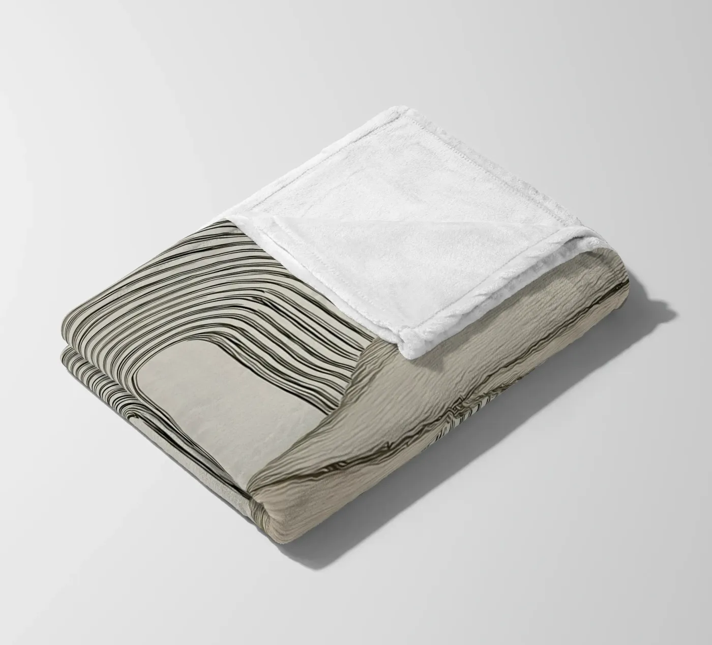 Abstrakte Formen Fleecedecke von Pictura