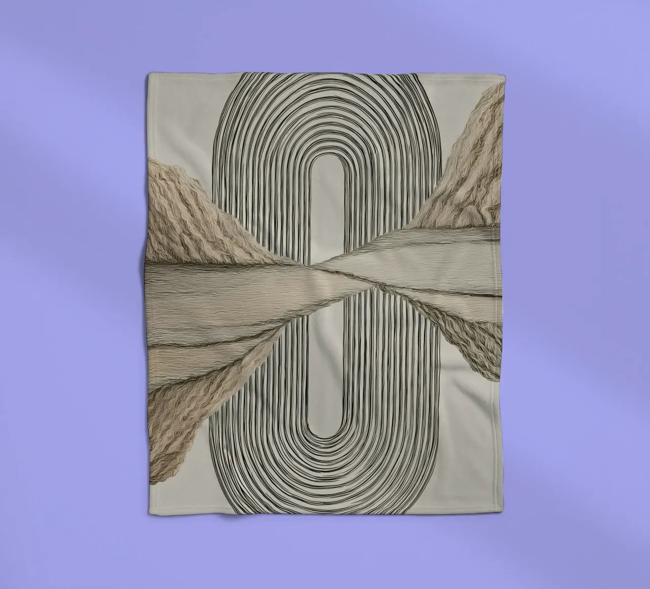 Abstract forms Fleecedecke von Pictura