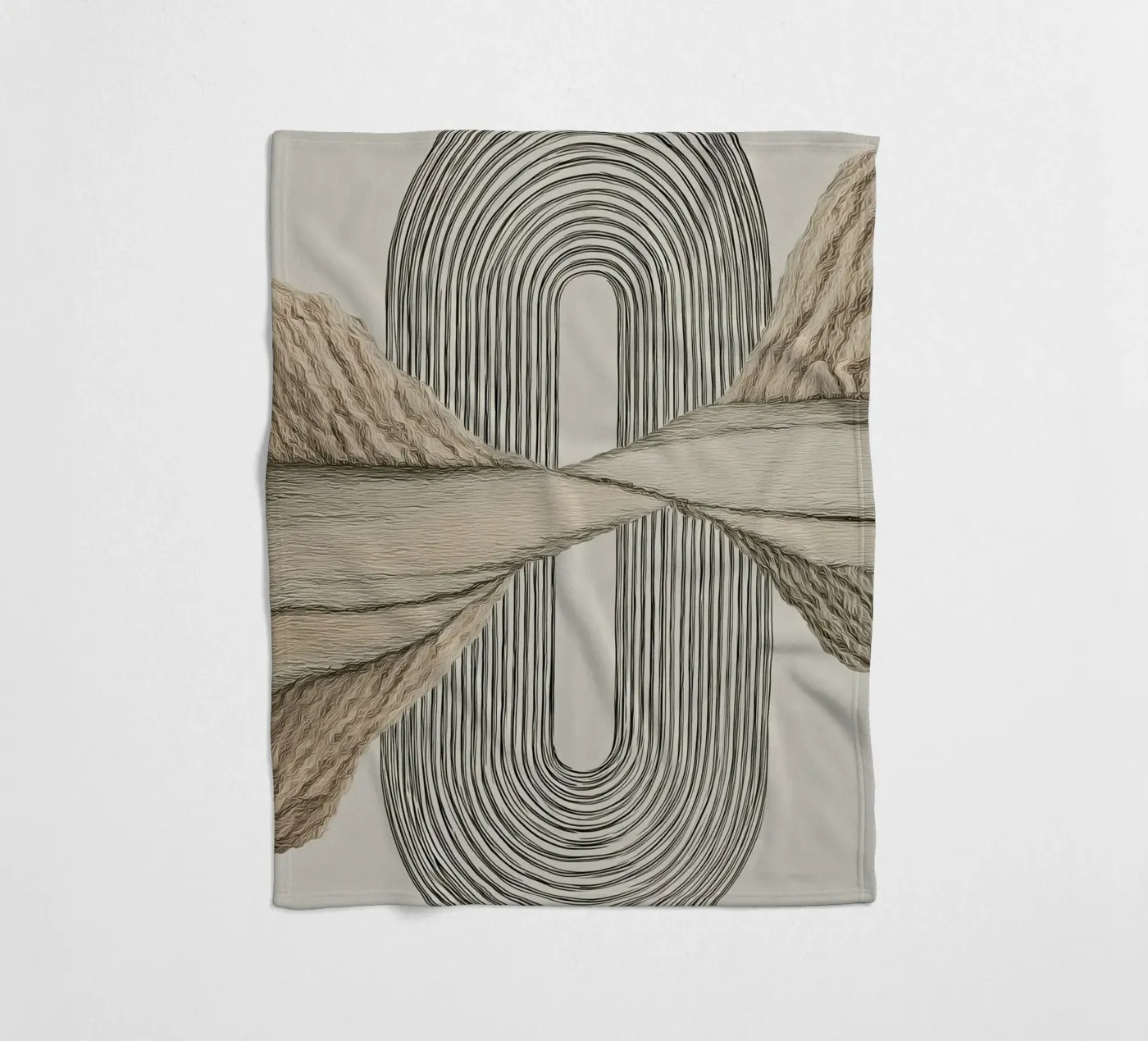 Abstrakte Formen Fleecedecke von Pictura