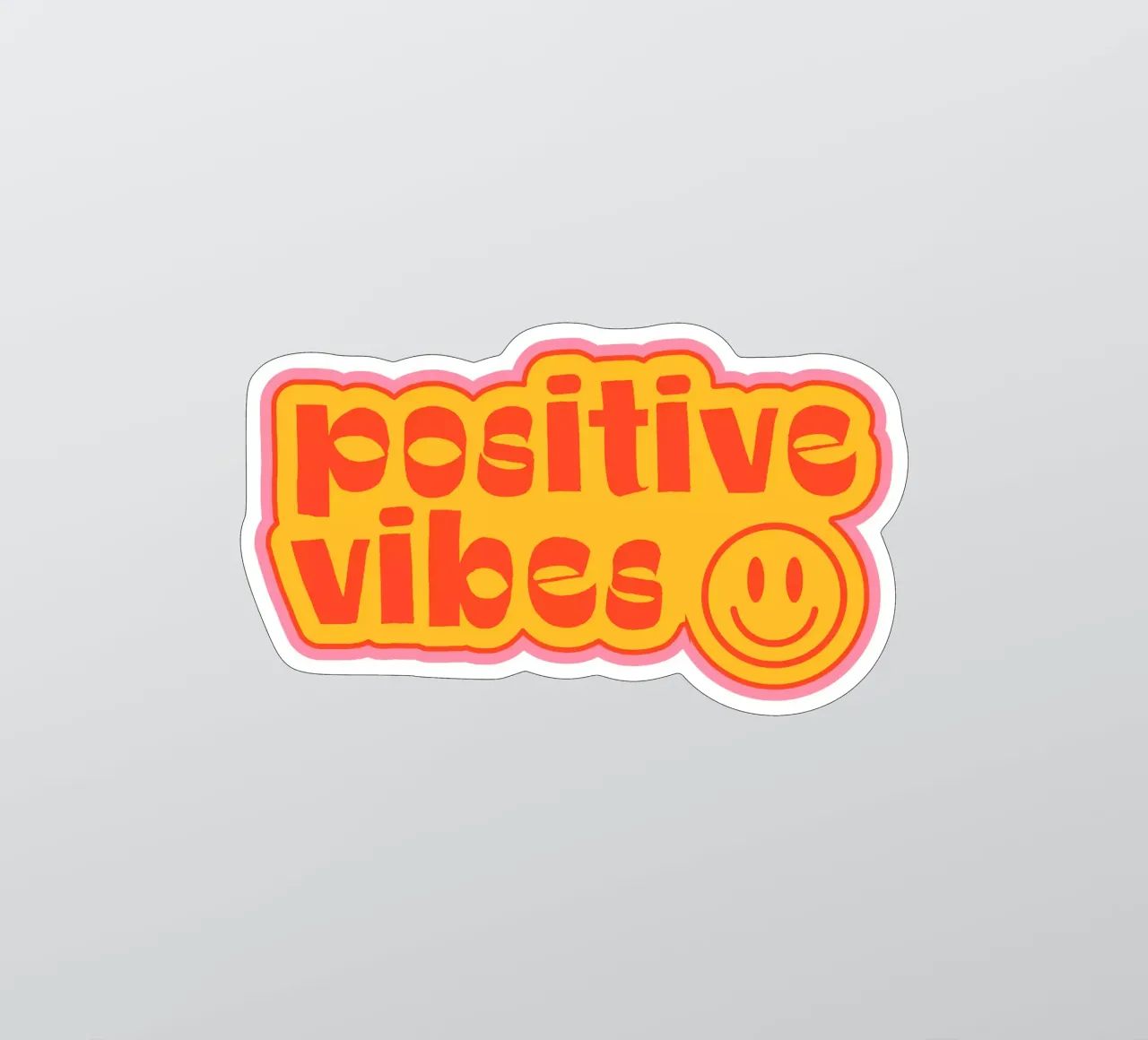 positiv vibes adesivo da Sticker King