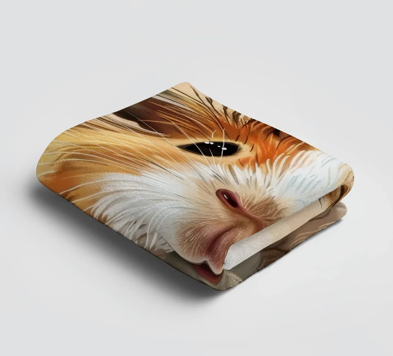 cochon d'Inde mignon aux yeux expressifs et à la texture de la fourrure serviette de bain de DesignDoodle
