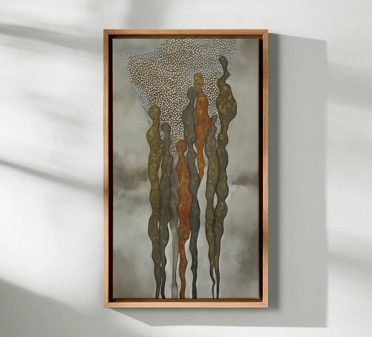 Abstract canvas met Baklijst van Pictura