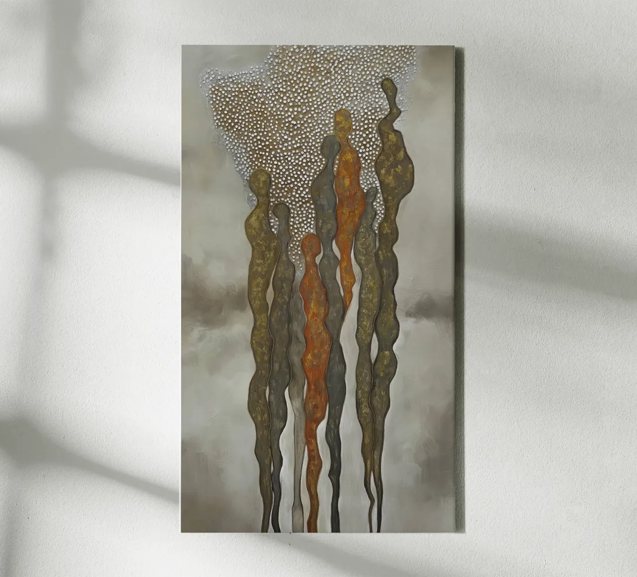 Abstract canvas met Baklijst van Pictura