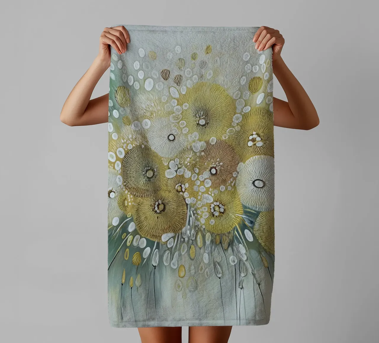 Fiori astratti asciugamano da bagno da Pictura