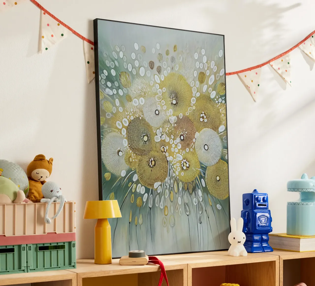 Fiori astratti alluminio dibond da Pictura