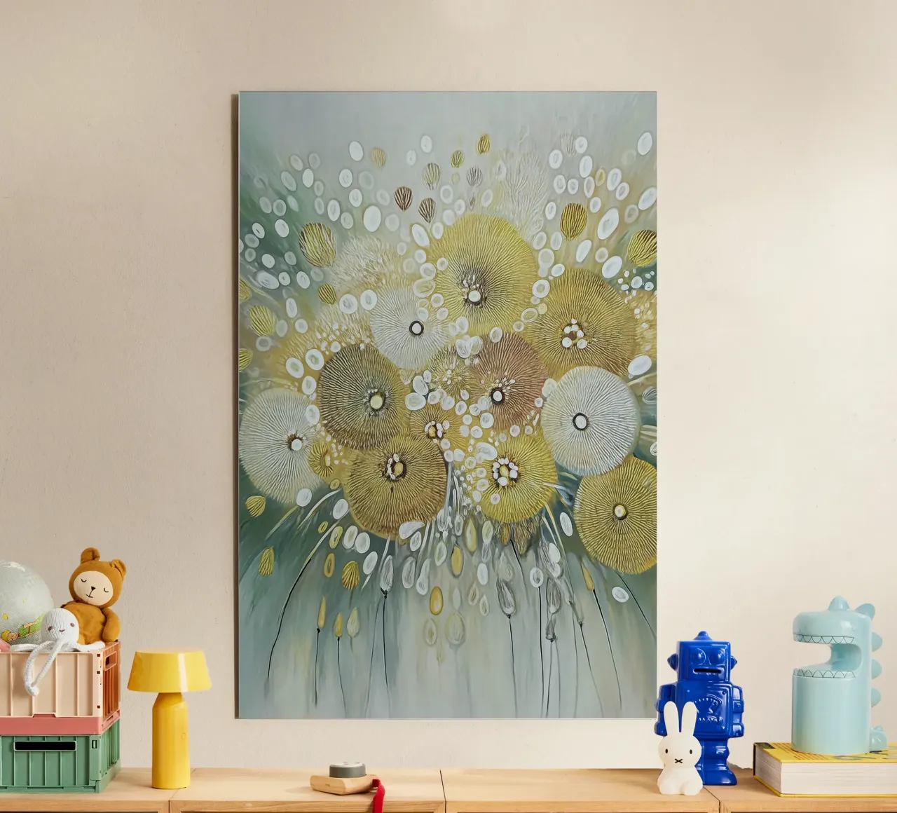 Fiori astratti alluminio dibond da Pictura