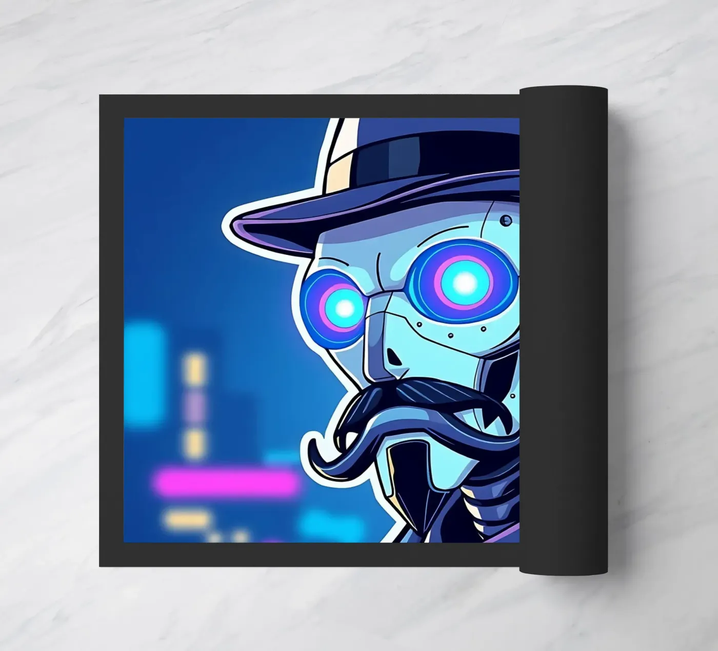 Roboter_2 deurmat van AI-Portraits by LK