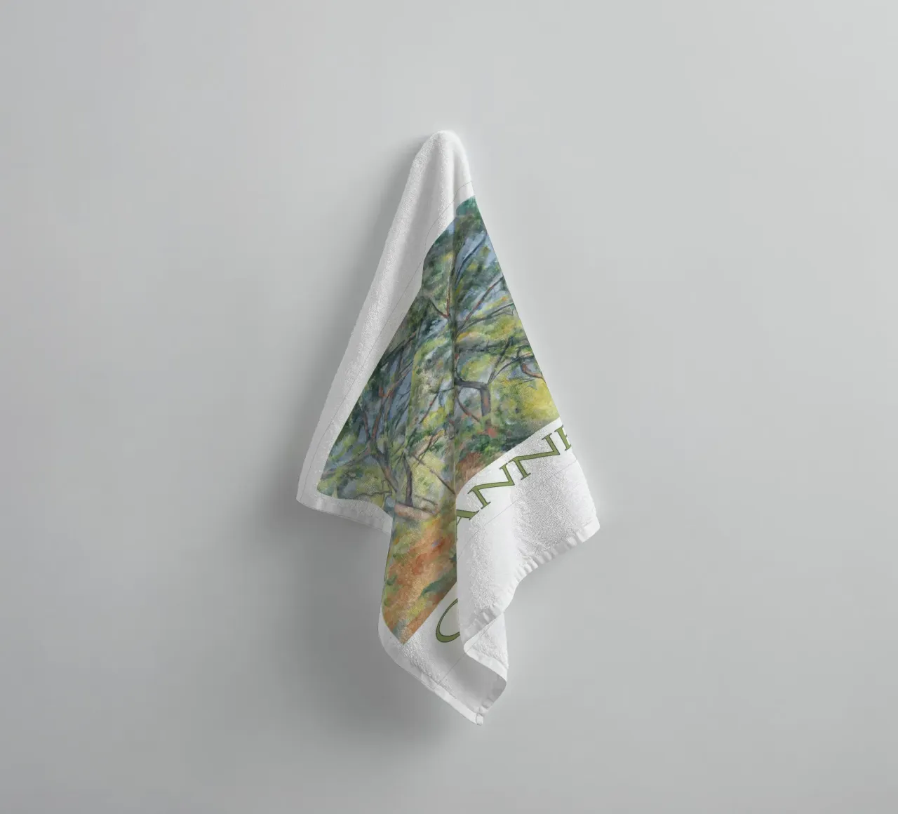 towering trees in the forest towel by rewin shop