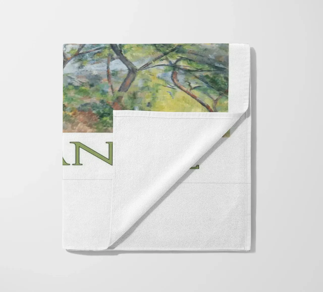alberi imponenti nella foresta telo mare da rewin shop
