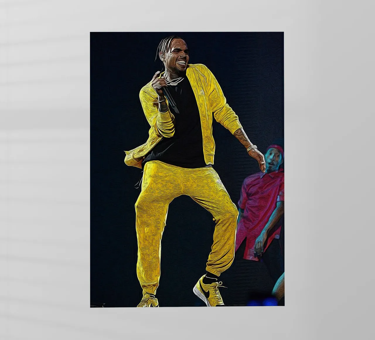 Chris Brown Golden Groove in Motion pellicola backlit da singpentinksale